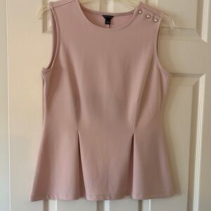 Ann Taylor Blush Pink Sleeveless Blouse